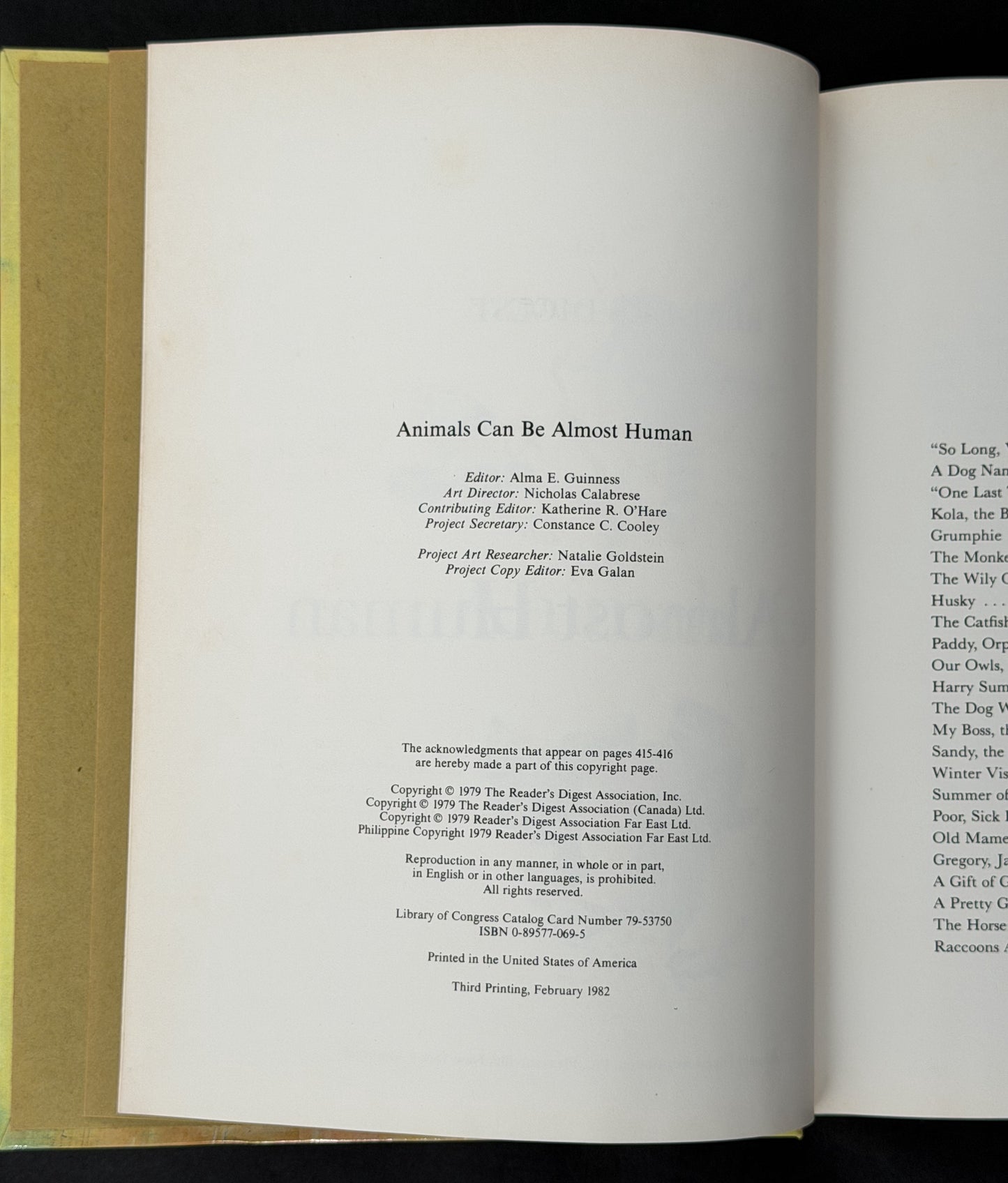 Animals Can be Almost Human by Alma E. Guinness