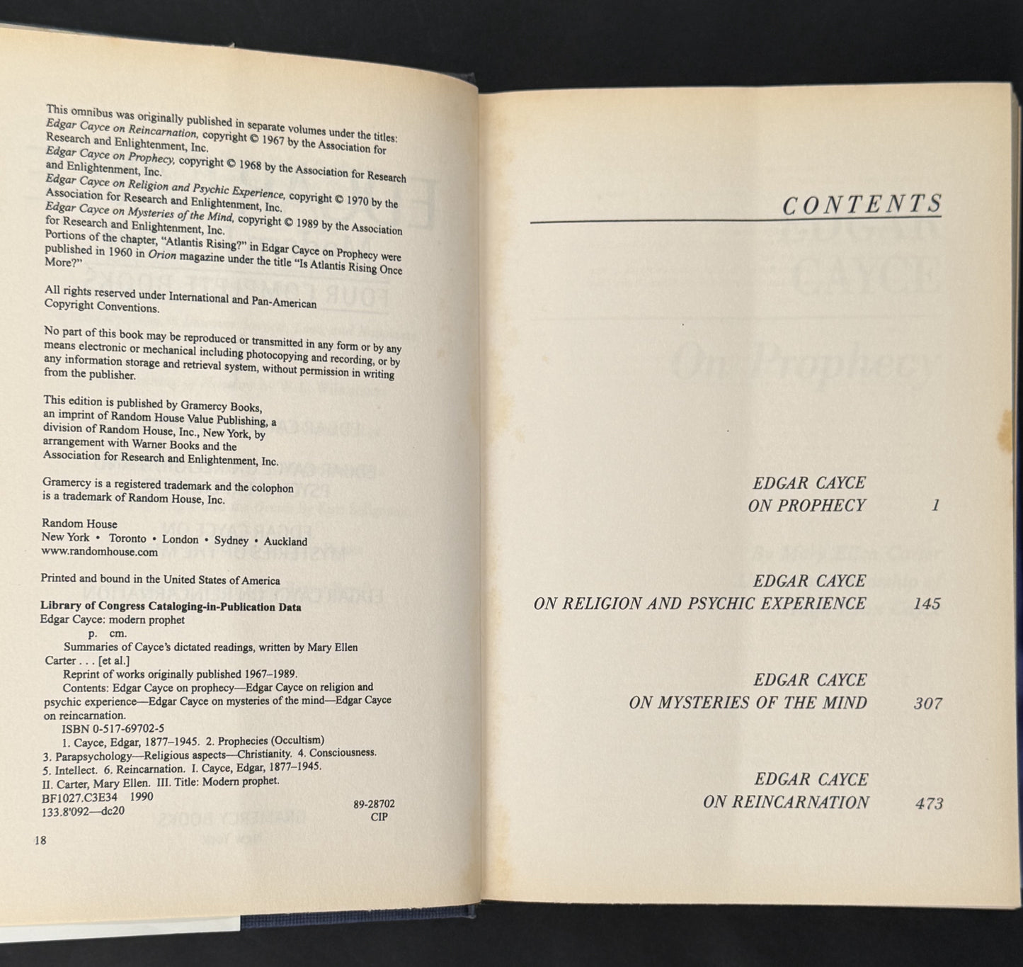 Edgar Cayce by Edgar Cayce, Mary Ellen Carter