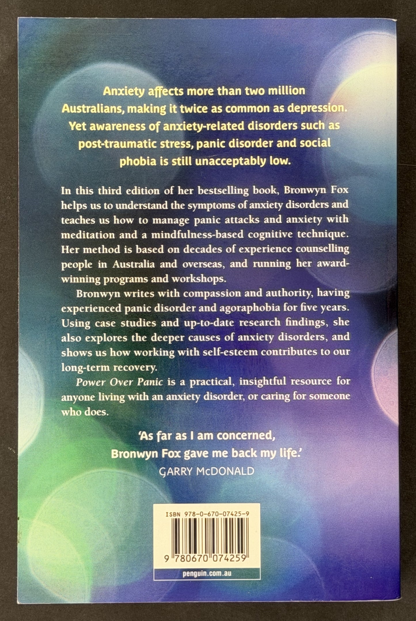 Power Over Panic by Bronwyn Fox