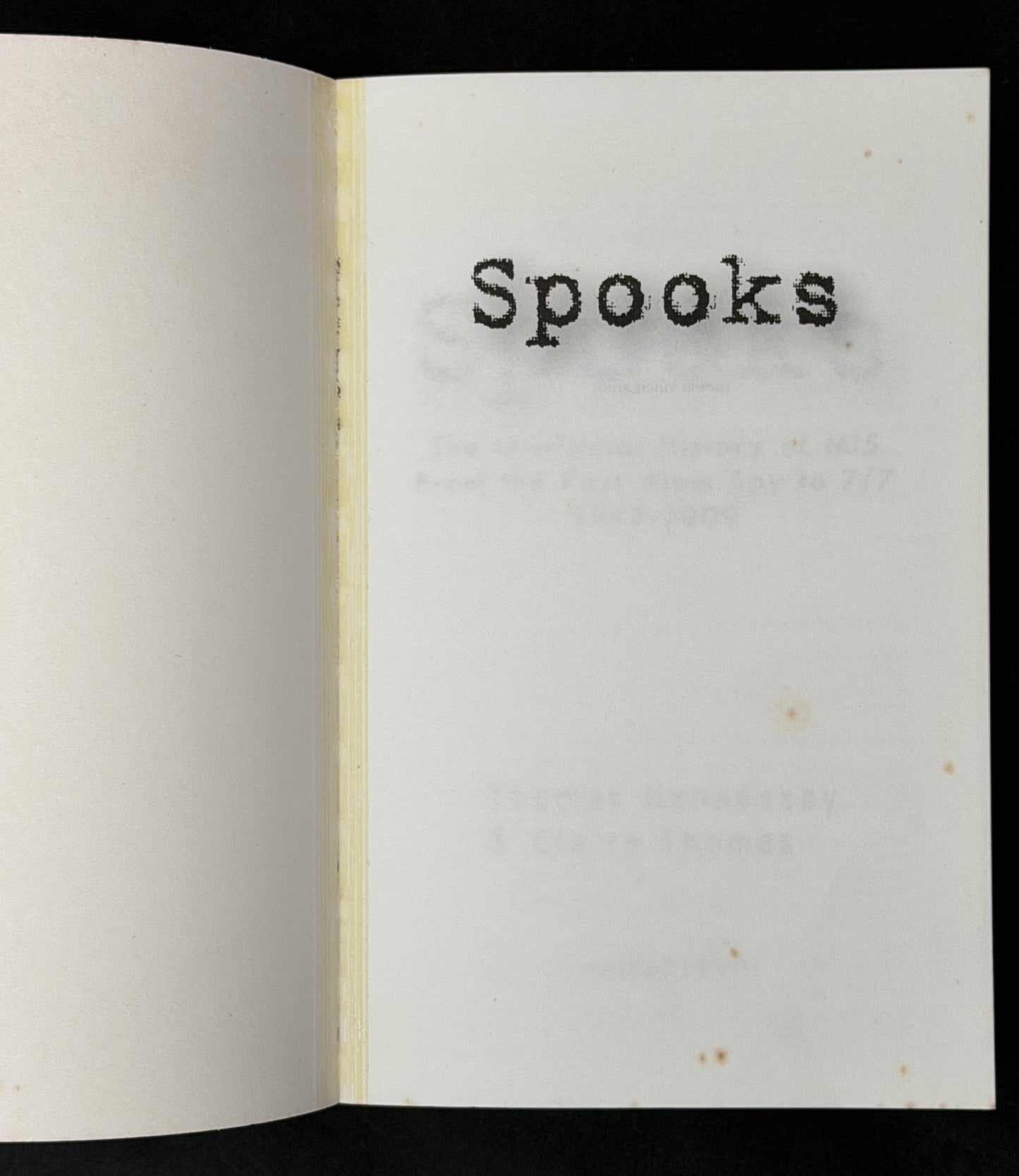 Spooks by Thomas Hennessey