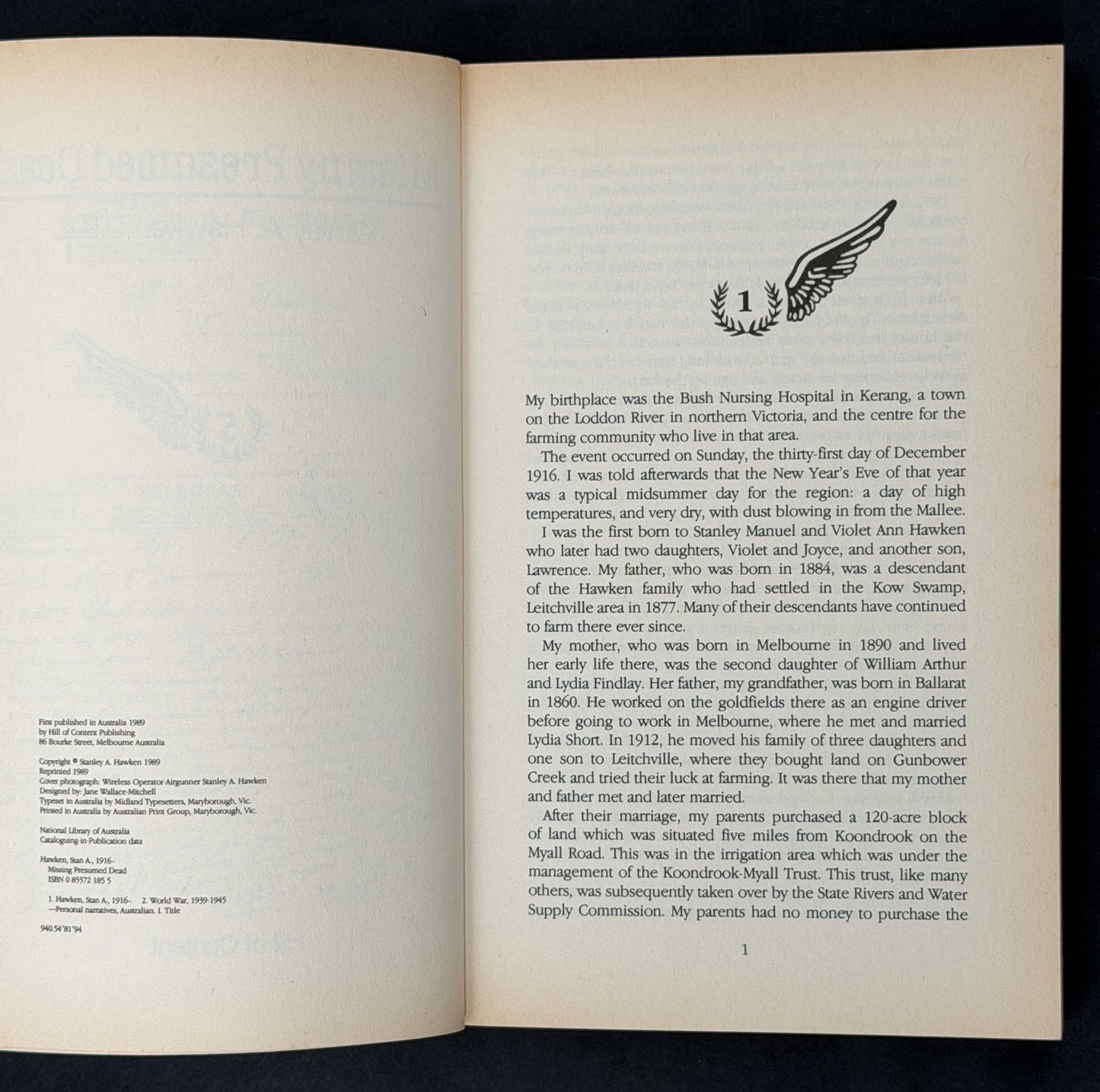 Missing Presumed Dead by Stanley A. Hawken