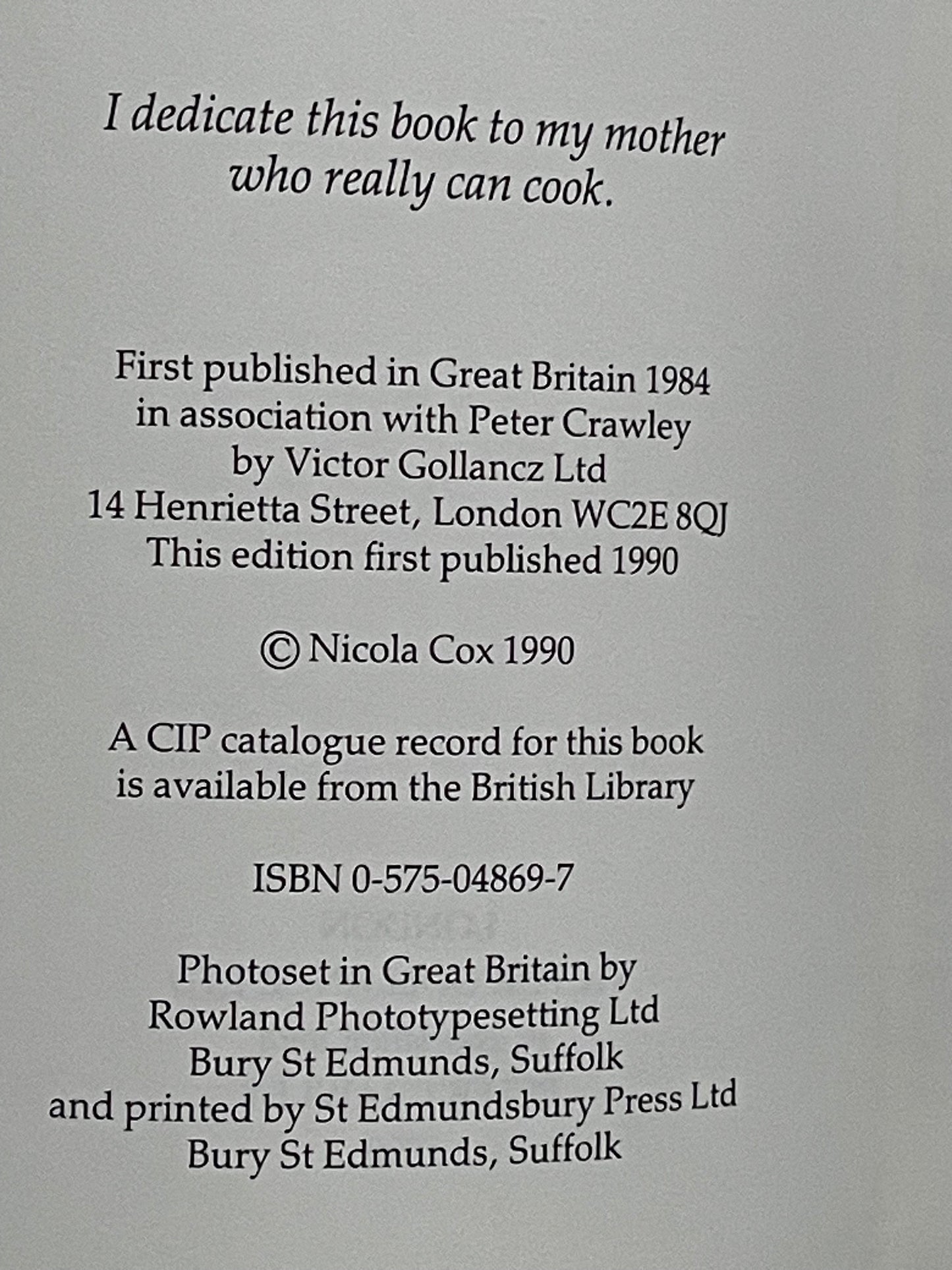 Nicola Cox's Country Cooking by Nicola Cox, David Green
