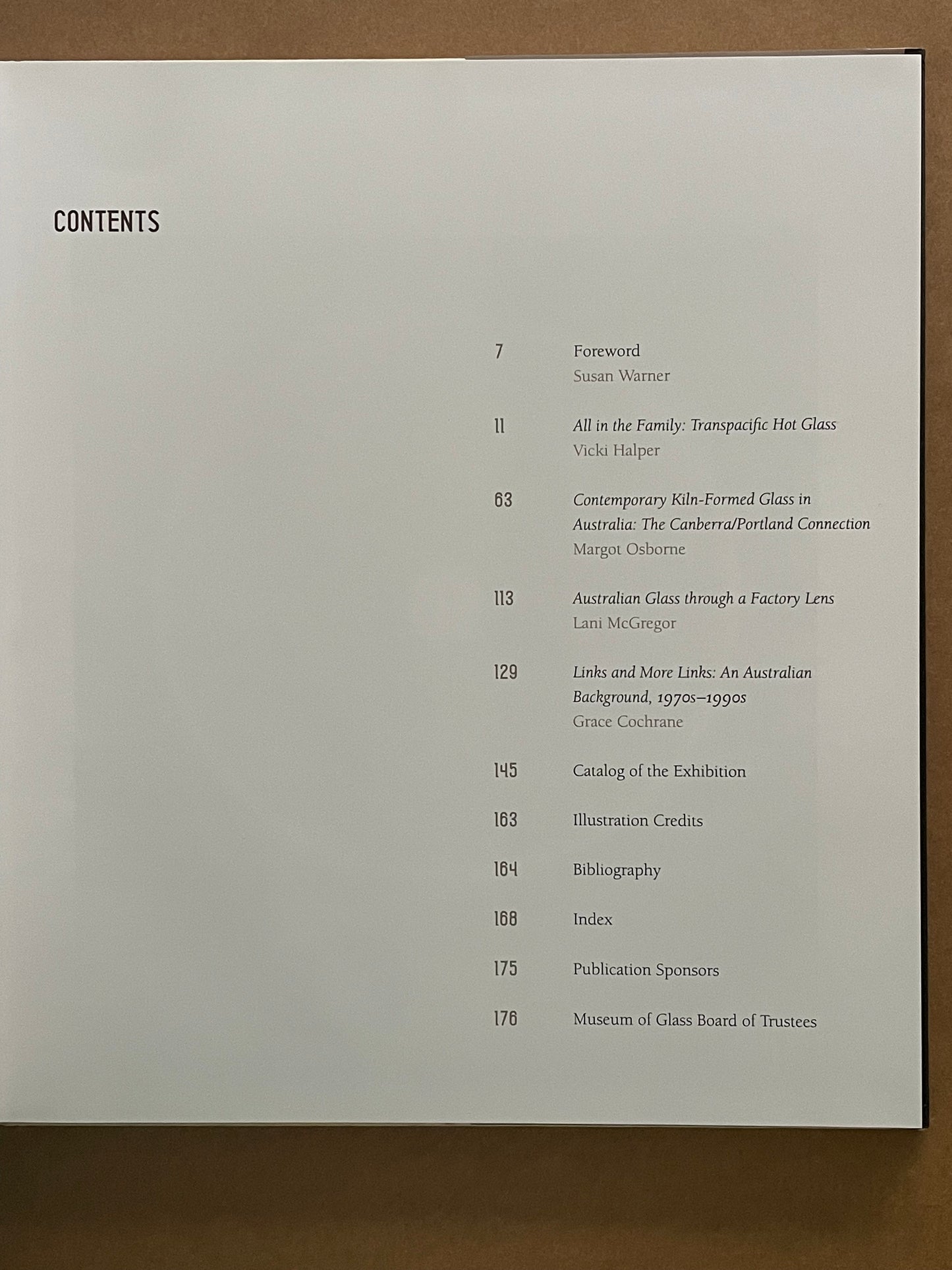 LINKS AUSTRALIAN GLASS AND THE PACIFIC NORTHWEST by Various Authors