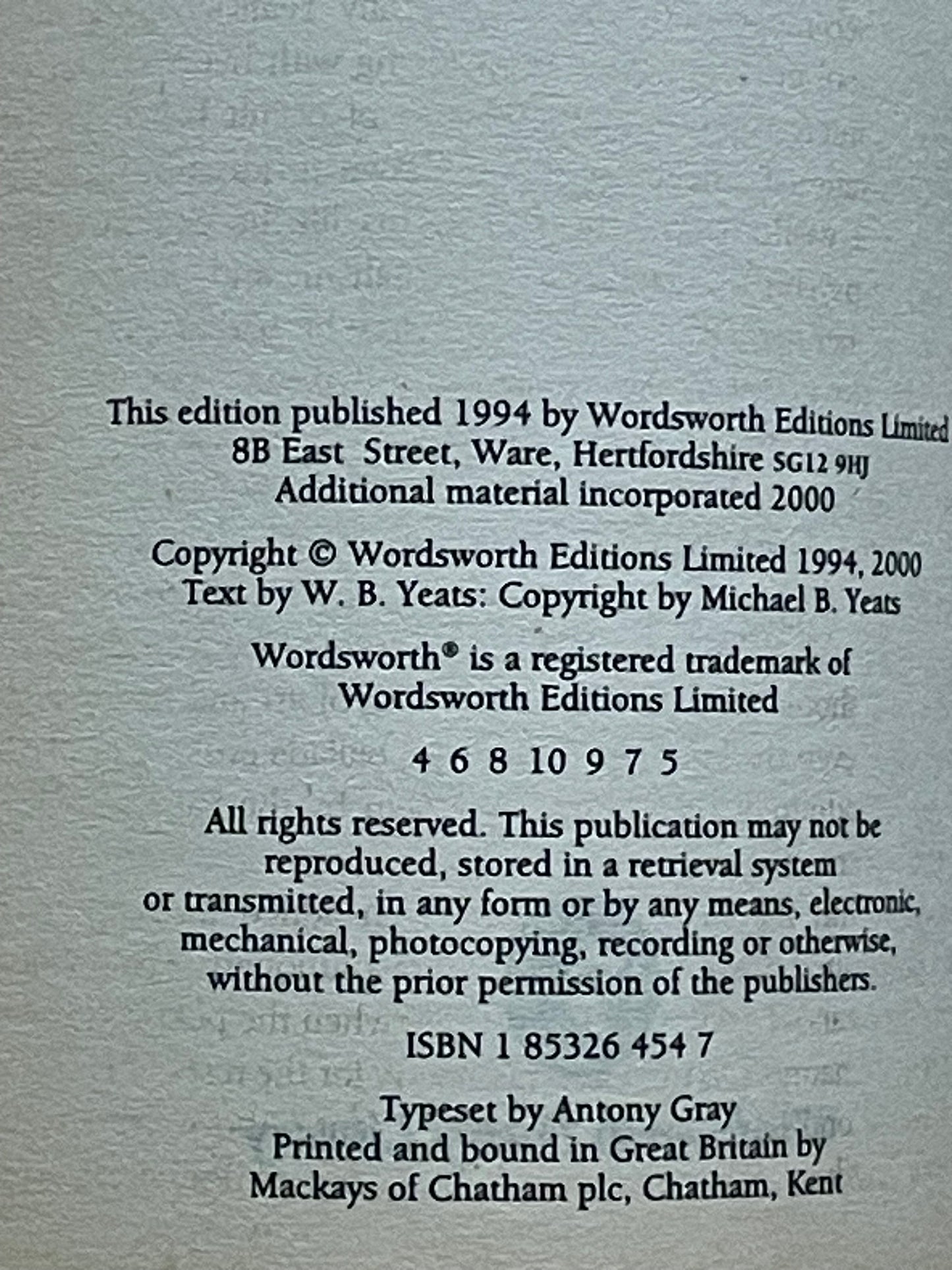 The Collected Poems of W. B. Yeats by William Butler Yeats