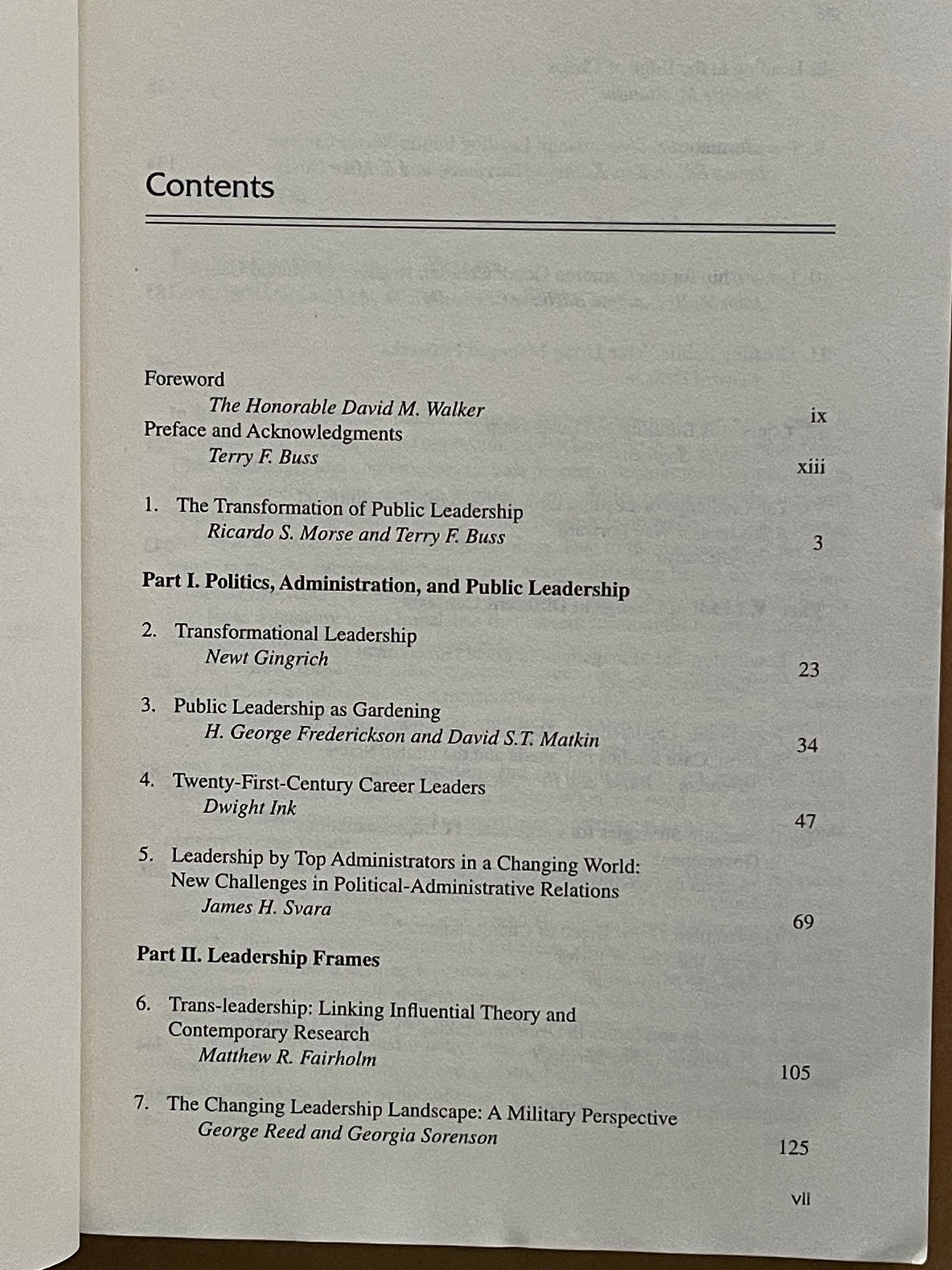 Transforming Public Leadership for the 21st Century by Ricardo S. Morse et al.