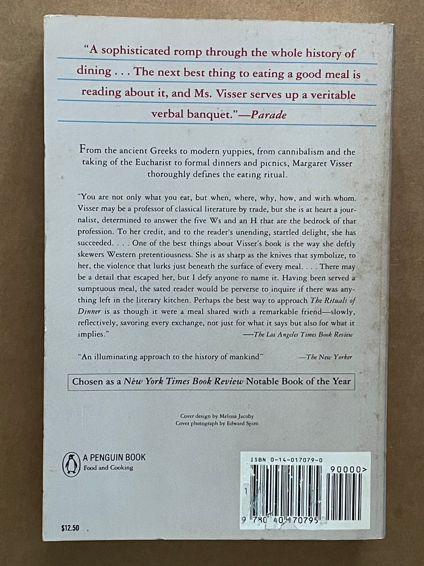 The Rituals of Dinner by Margaret Visser