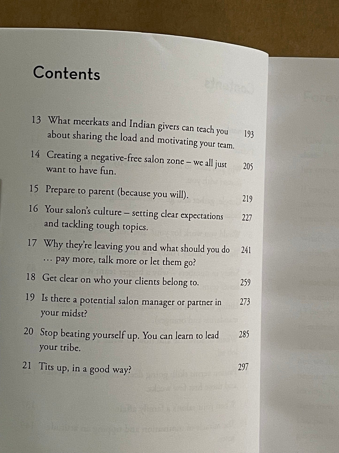 YOUR SALON TEAM by Lisa C Conway