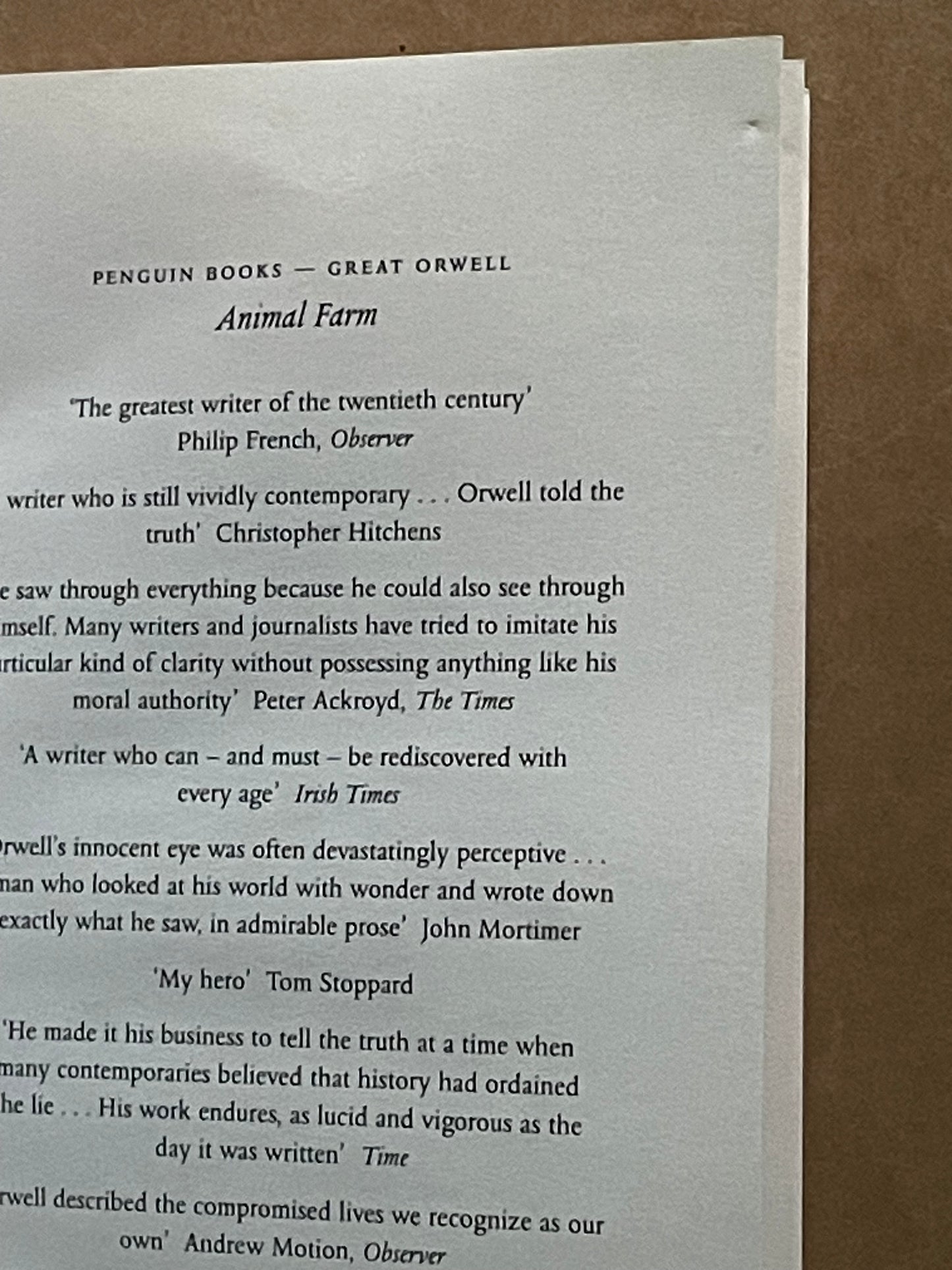 Penguin Classics Animal Farm by George Orwell