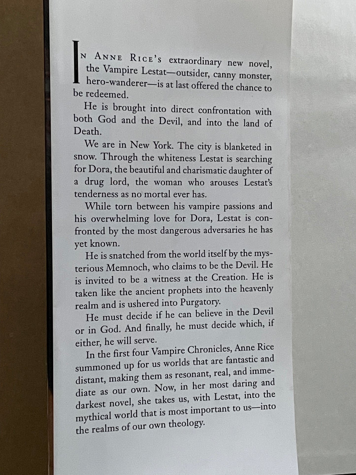 Memnoch the Devil by Anne Rice