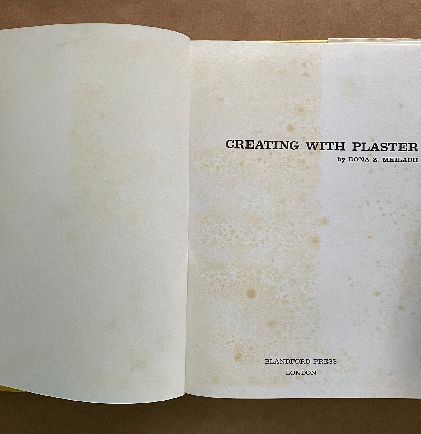 Creating with Plaster by Dona Z. Meilach
